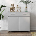 Grey 3 Door 3 Drawer Buffet Cabinet N439