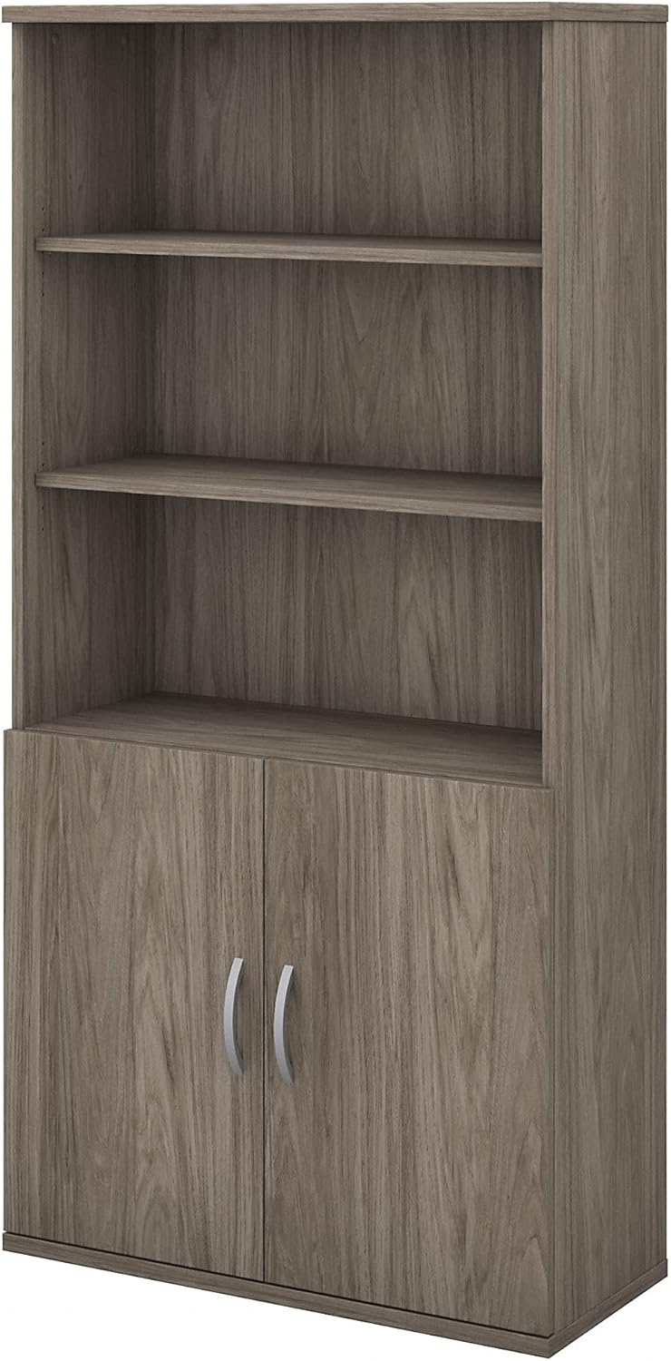5 Shelf Bookcase with Doors J359