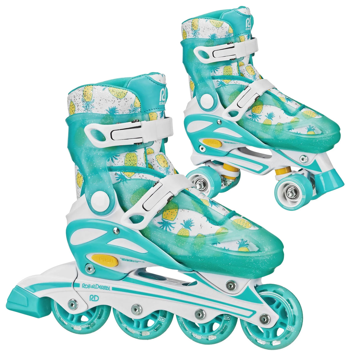 Adjustable 2-in-1 Roller and Inline Skates T98706