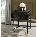 Dark Brown Storage End Table V31467