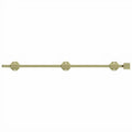24x22 Solid Brass Surface Bolt I3341