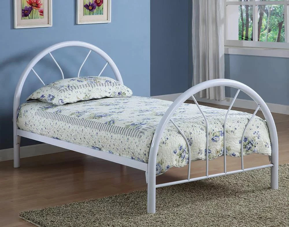 Twin Platform Bed White N415
